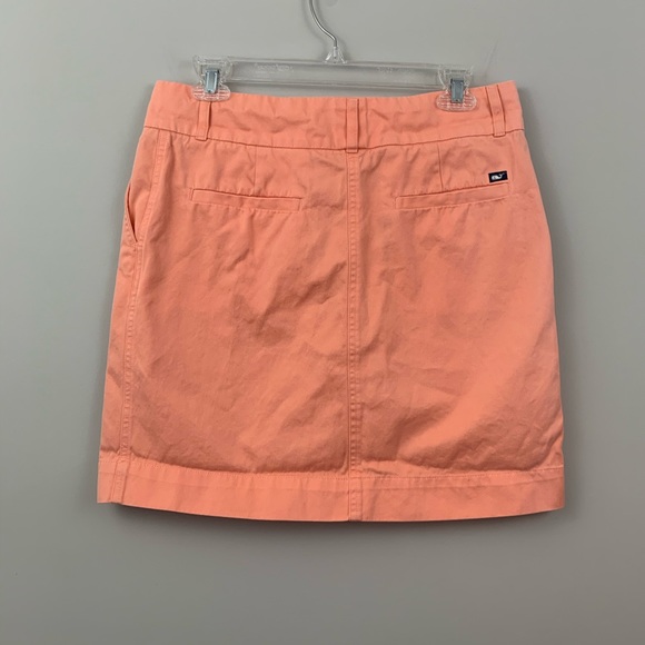 Vineyard Vines chino skirt- peach - Picture 3 of 5